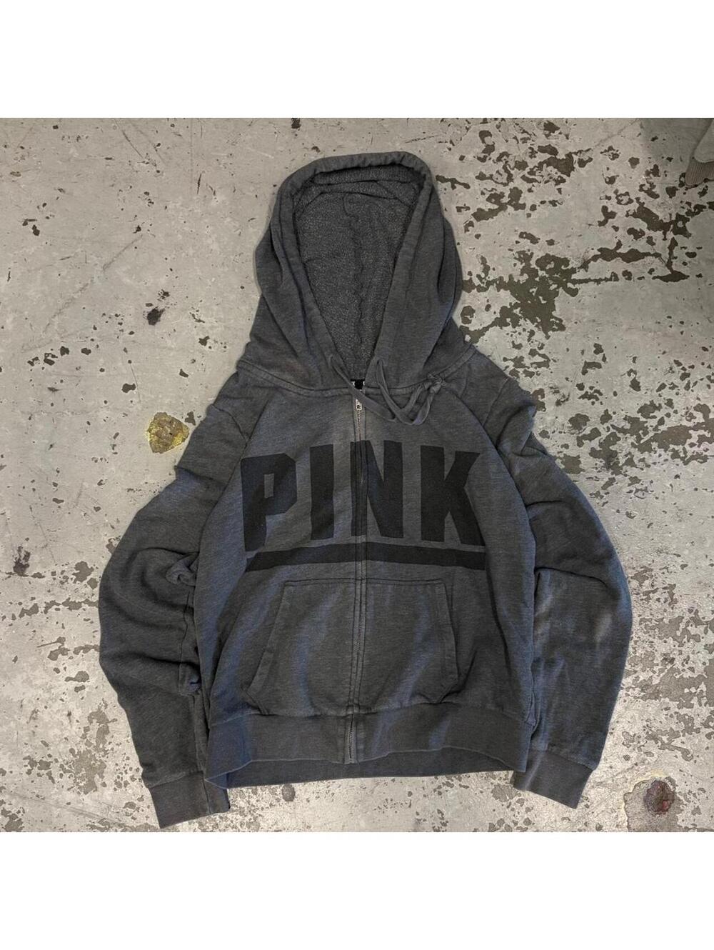 Beautiful vintage Pink Victoria secret zip up hoodie